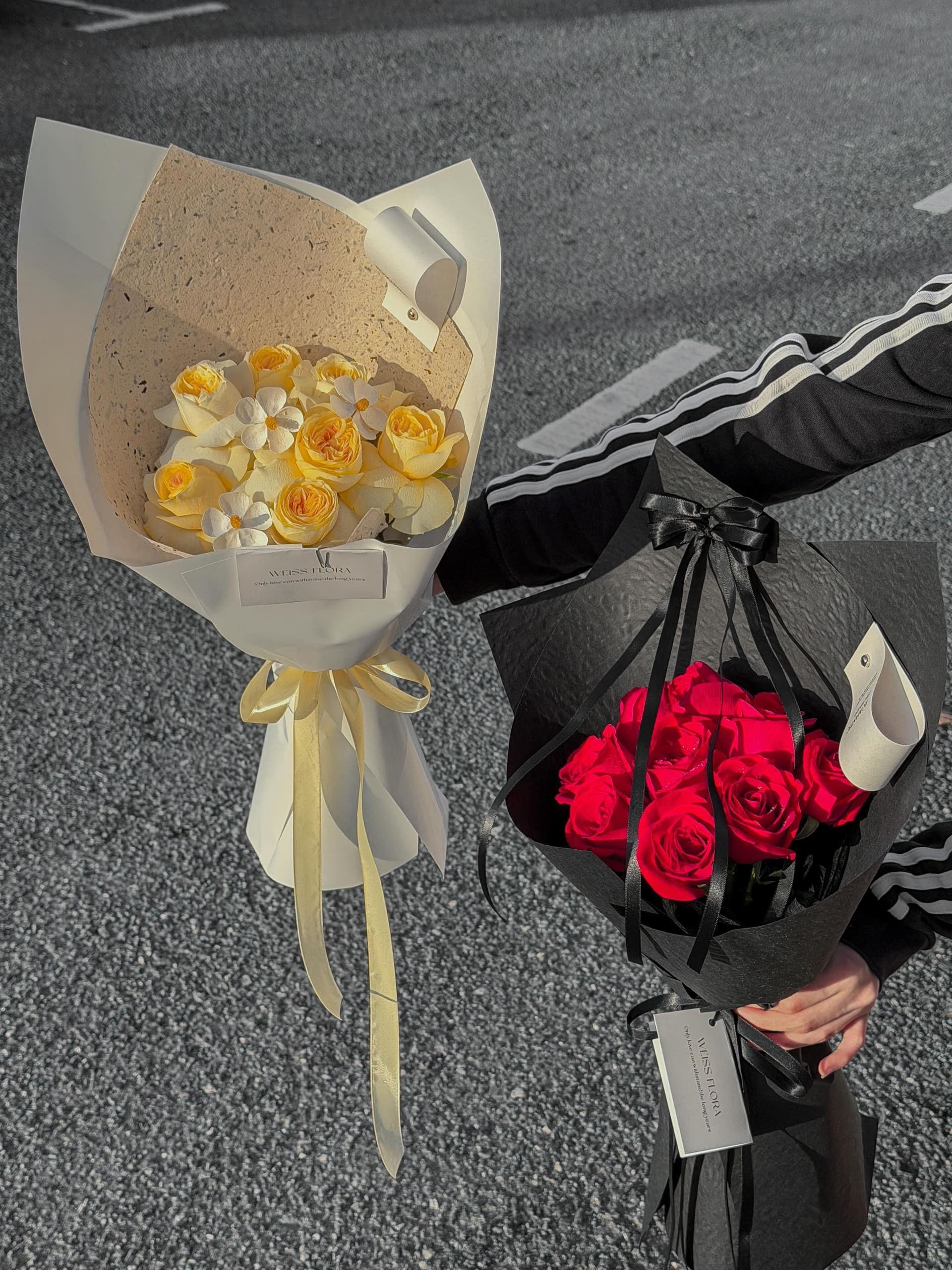 An exquisite floral arrangement by Weiss Flora